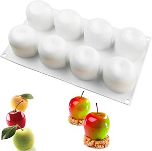 Moule en silicone réutilisable LFGB pour gâteaux et mousses aux formes d'ananas, poire, cerise, mangue, verreuse, carambole et pêche - Product Image 1