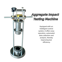 Appareil de mesure de la valeur d'impact des agrégats, Appareil de mesure de la valeur de concassage des agrégats, Garantie 1 an, Équipement de test des sols et des routes