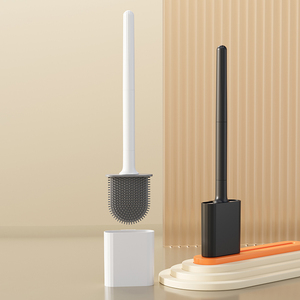 Supports en gros d'usine Porte-<span class=keywords><strong>brosse</strong></span> de toilette en silicone <span class=keywords><strong>Mini</strong></span> <span class=keywords><strong>brosse</strong></span> de toilette (fond plat) - Product Image 2