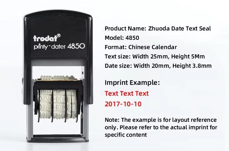 4850 (incluida la almohadilla de impresión en blanco)