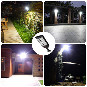 Solar Wall Mount Outdoor <b>Light</b> <b>Led</b> 12V Water Resistant Garden Patio Lighting With Motion <b>Sensor</b> And Auto On Off Feature - Product Image 1