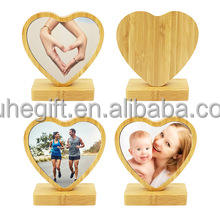 <span class=keywords><strong>Cadre</strong></span> photo en aluminium à sublimation rotatif à 360 degrés de forme rhomboïde avec base <span class=keywords><strong>magnétique</strong></span> en bois, artisanat, cadres photo en bambou avec boîte blanche - Product Image 6