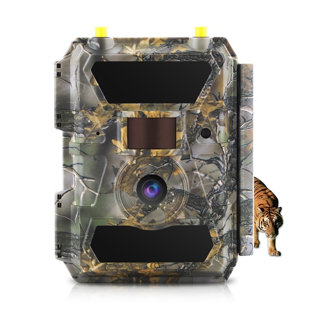 OEM ODM Weatherproof IP66 1080P FHD Night Vision Trail Camera 24MP Fast 0.2s Trigger Time Lapse SD App Control Hunting