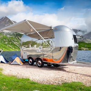 Remolque de Campamento Todoterreno Pequeño Personalizado 2025, Remolque de Viaje Todoterreno Superligero con Tienda de Campaña y Baño en Venta - Product Image 3