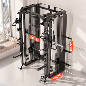 Máquina Smith Todo <span class=keywords><strong>en</strong></span> Uno, Soporte para Sentadillas, Barras de Dominadas, <span class=keywords><strong>Prensa</strong></span> de Piernas, Soporte para Pesas, Gimnasio <span class=keywords><strong>en</strong></span> <span class=keywords><strong>Casa</strong></span>, Entrenamiento de Fuerza Comercial Ligero - Product Image 2