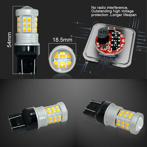 Nouvelles Ampoules <span class=keywords><strong>LED</strong></span> 7443 T20 Canbus Sans Erreur Personnalisées 36SMD 2835 Puces Double Couleur Commutable 12V Haute Puissance 7444NA W21/5W - Product Image 3