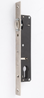Serrure de porte coulissante à crochet en aluminium 265D, antivol, durable, étanche, avec corps de serrure et cylindre à mortaise