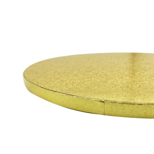 Christmas Corrugated Cake Baking Tools Party Cardboard Golden Foil Cake <b>Drum</b> - Product Image 5