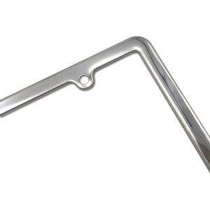 กรอบป้ายทะเบียนรถยนต์สแตนเลสสีเงินแบบอเมริกัน พร้อมฝาครอบสกรู - Product Image 3