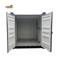 Kiosque de café en conteneur maritime personnalisable de 10 pieds avec fenêtre escamotable et cadre de signalisation sur le toit pour stand de restauration rapide en extérieur