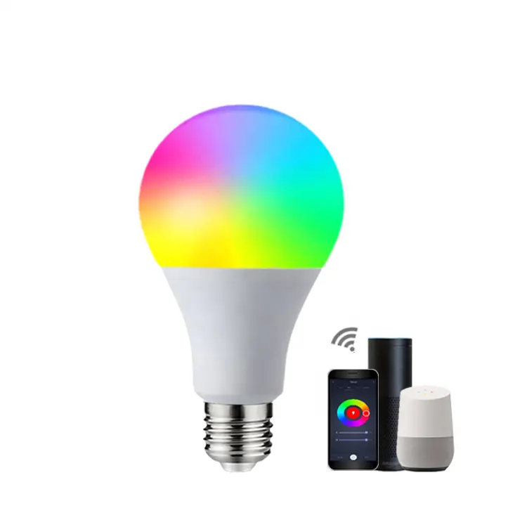 WIFI Light Bulbs RGB Colour Smart Life Bulb for Indoor Dimmable Color E27 Triac Dimmable Bulb Support TUYA