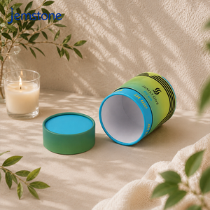 Caja de Regalo Cilíndrica de Cartón Kraft Biodegradable Personalizada, Tubo de Papel para Empaque de Velas y Botellas - Product Image 4