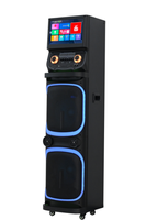 Altavoz con Pantalla Táctil y Wi-Fi con Luces LED RGB para Sistema Android 5.0, Altavoz Tipo Carrito para Fiestas, para Computadora y Teléfono Móvil