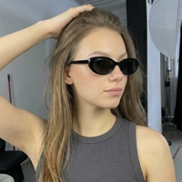 Nouvelles Lunettes de Soleil Unisexe Rétro Y2K NWO T1736 Cat Eye Monture Complète Haute Qualité Personnalité UV400 Nouveau Style Vente en Gros Direct Usine