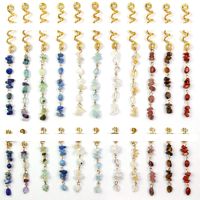 Accessoires de tresses pour cheveux naturels, breloques métalliques, spirales, anneaux et manchettes pour locs et dreadlocks, pour femmes et filles