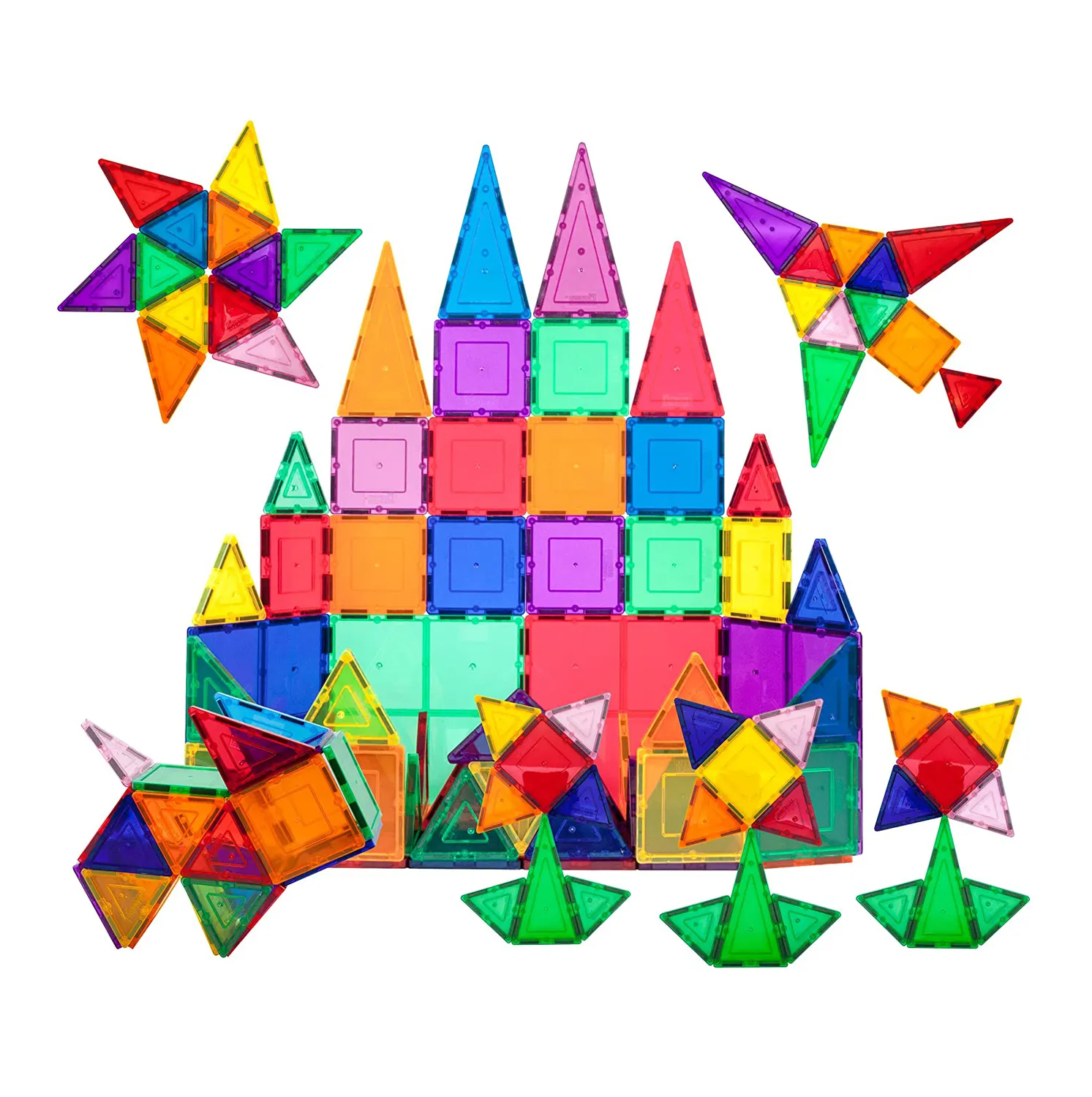 68 Piece Magnet Tiles Educational Toys Magnetic Building Blocks Set Magnetic Tiles For Kids