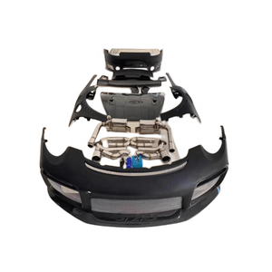 Pour Porsche 992 Turbo S <span class=keywords><strong>Techart</strong></span>, contour le pare-chocs avant, les jupes latérales du pare-chocs avant et le becquet arrière. - Product Image 4