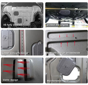 Protector de Motor 3D de Alta Calidad DSN Negro para Negocios/Lujo, Alfombra Protectora, Cubierta Inferior, Guardabarros para - Product Image 4