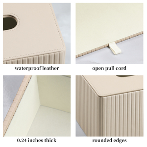 Современная коробка для салфеток из искусственной кожи, прямоугольная коробка для салфеток для украшения дома, настольный держатель для салфеток с индивидуальным логотипом - Product Image 4
