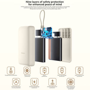 Batterie externe <span class=keywords><strong>Xiaomi</strong></span> 33W <span class=keywords><strong>20000mAh</strong></span> (câble intégré) avec charge rapide USB-C et multiples protections de sécurité, haute capacité - Product Image 6