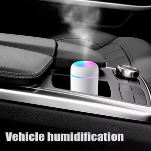 Humidificador de aire eléctrico portátil de 300ml, difusor de aceite aromático, rociador de niebla fría USB con luz nocturna colorida para coche doméstico - Product Image 6
