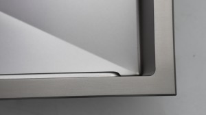 Rubinetto da cucina coreano in acciaio inossidabile nero opaco a serbatoio singolo grande, con design goffrato a grano di <span class=keywords><strong>miglio</strong></span> realizzato a mano, SUS304 - Product Image 3