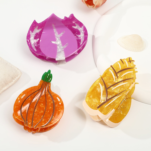 مشبك شعر أنيق على شكل سمكة القرش لتسريحة الشعر الخلفية، إكسسوار شعر راقي يزيد من حجم الشعر - Product Image 1