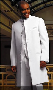Jas Panjang Terbaru Putih untuk Pengantin Pria, Jas Pengiring Pengantin, Jas Bisnis Pria, Jas <span class=keywords><strong>Prom</strong></span>, Terno Masculino - Product Image 2