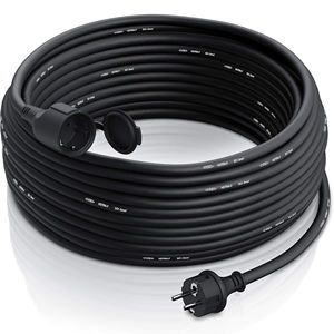 Yi Lun EU SCHUKO สายไฟต่อพ่วงตัวผู้กับตัวเมีย16A 250โวลต์16FT/5ม. 3ง่ามสไตล์ยุโรปเยอรมนี - Product Image 1