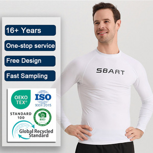 ชุดว่ายน้ำชายแบบ Rash Guard ป้องกันรังสียูวี น้ำหนักเบา ระบายอากาศได้ดี ซึมซับเหงื่อ ทนคลอรีน เหมาะสำหรับนักกีฬาว่ายน้ำและเล่นชายหาด - Product Image 1