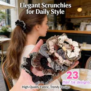 Бесшовный Атласный Галстук для волос для женщин и детей, аксессуар для волос с логотипом и надписью, лента для вечеринки - Product Image 1