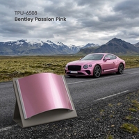 Film de protection de peinture brillant auto-adhésif Moben OEM Shell Pink PPF TPU, changeant de couleur, résistant aux rayures, auto-réparateur pour carrosserie de voiture