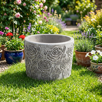 Pots à fleurs en ciment faits à la main, style classique moderne, pour la maison, le jardin, la décoration suspendue au sol et les centres commerciaux