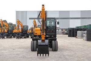 Melhor Preço Construção Máquinas 6T Mini Escavadeira De Rodas para Venda - Product Image 3