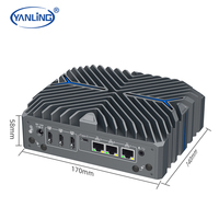 Mini PC In Tel Core Ultra 5 125U Ultra 7 sin Ventilador, 4K HD, 3*2.5G LAN, Ai NPU, DDR5, COM, RS485, TPM para Señalización Digital y Fábrica Inteligente