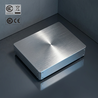 Boîtier d'amplificateur audio haute fidélité de luxe, châssis en aluminium brossé sur mesure