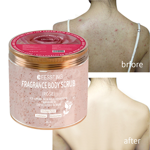 Crème exfoliante nourrissante à la rose de haute qualité pour un usage quotidien, lissage de la peau, gommage pour le visage et le corps - Product Image 2