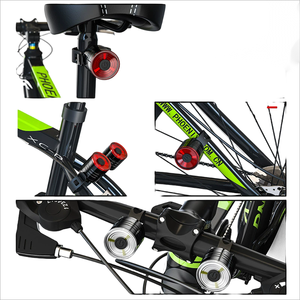 Lumière de vélo rechargeable par USB, batterie LED, feux avant/arrière pour vélo, haute luminosité, étanche, pour le cyclisme - Product Image 3