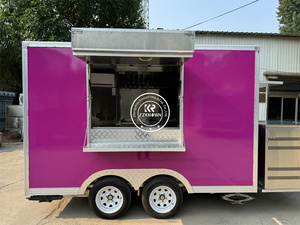 Nouvelle conception OEM de chariot à café mobile, camion de restauration, kiosque, remorque alimentaire mobile entièrement équipée avec éviers - Product Image 4