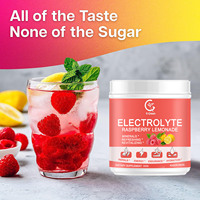 Poudre d'électrolytes K-green Keto pour l'hydratation et la privation de nourriture, avec oligo-éléments, saveur framboise-citron, améliore l'immunité, pour adultes