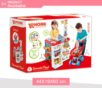 Faire semblant de jouer à la caisse jouets en gros enfants jouet de supermarché avec mini panier