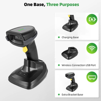 Scanneurs de codes à barres Offre Spéciale avec station de charge, lecteur de codes-barres 2D mains libres avec base de charge et affichage de l'alimentation