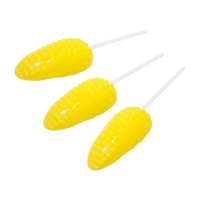 Sucette personnalisée en forme de fruits variés (maïs, orange, pastèque) pour enfant
