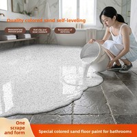 Peinture liquide époxy autolissante colorée pour sols, effet marbre, résistante à l'usure, imperméable, spécialisée pour la rénovation de carrelage