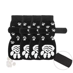 New Striped Large Dog Pet <b>Socks</b> <b>Waterproof</b> Breathable Rubber Print Non-Slip Dog Shoes for Summer Season Cotton Material - Product Image 5