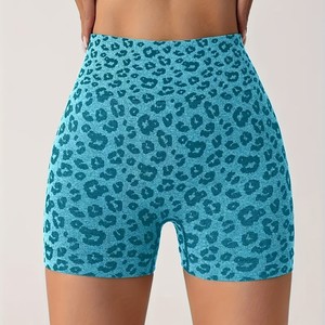 Cross-biên giới mới hip-Nâng bụng-tucking cao-eo Skinny Spandex/Nylon thể thao quần short của phụ nữ nhanh chóng làm khô tập thể dục Yoga - Product Image 3