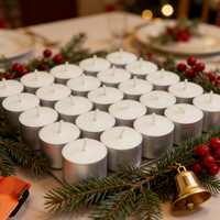 Bougies chauffe-plat parfumées écologiques pour Diwali, naturelles, jaunes, sans fumée, à combustion propre, pour la décoration de la maison, l'église et le spa