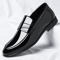 Mocassins rétro à plateforme en cuir véritable haut de gamme pour hommes, à lacets, dessus souple, formels, pour affaires et mariages, antidérapants, intemporels