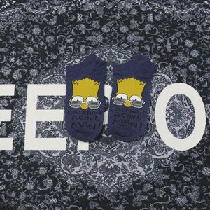 Crazy Men-calcetines tobilleros de algodón con dibujos animados, divertidos, Anime, Simpson, venta al por mayor, novedad - Product Image 5