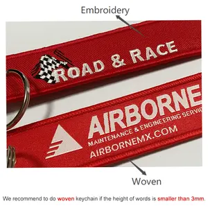 Keychain Keychain Promotional Gifts Custom Cheap Flight Textile Key Jet Tag Fabric Embroidery Motorcycle Car Jet Tag Keychains